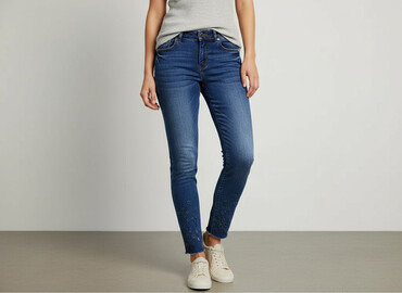massimo dutti spodnie z wysokim stanem: Mohito, Jeans for women, size L (EU 40)