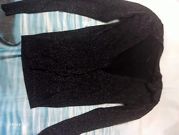 Haljine: Ženska haljina bez rukava, A-kroja. Crno-beli žakard/deblji tekstil sa — 10