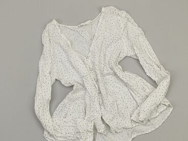 gładka białe bluzki z długim rękawem: Bluzka Damska, Reserved, XS, stan - Dobry