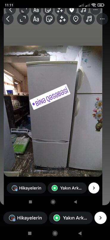 Soyuducular: 2 qapılı Indesit Soyuducu Satılır, rəng - Ağ — 9