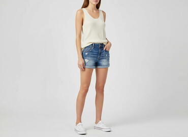 american eagle jeansy: American Eagle, Szorty damskie, rozmiar M