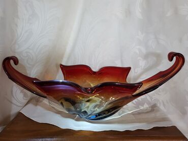 Ostali kućni dekor: Murano velika cinija,rucni rad 60,70te. Velika,retka cinija — 1