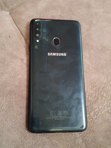 Samsung: Samsung A20s, 32 GB, rəng - Qara, Sensor, Barmaq izi, İki sim kartlı