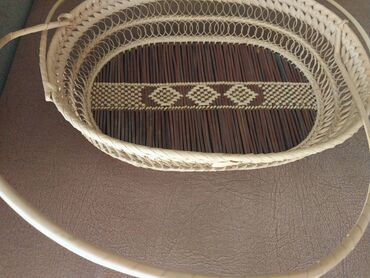 işlənmiş i̇ran peci: Винтажная плетенная корзина овальной формы