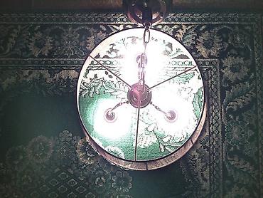 Люстры: Продаю красивую 3х рожковую люстру, б/у. Люстра- абажур в рабочем — 10