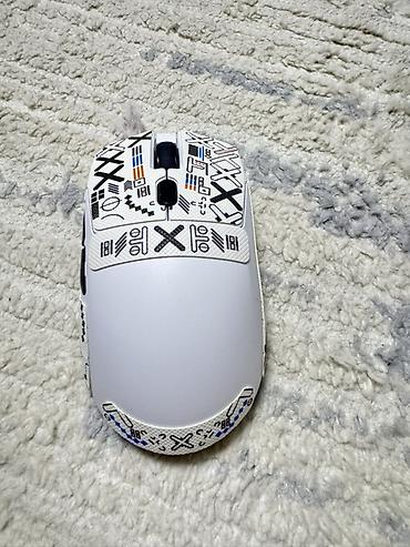 logitech 920: Игровая беспроводная мышь SMAILWOLF - Цвет: белый с графичным узором — 2