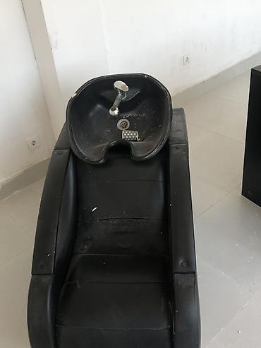 xəzər mebel: Salon üçün yuyucu kreslo (şampuanlama stolu) - Material: qara rəngli — 3