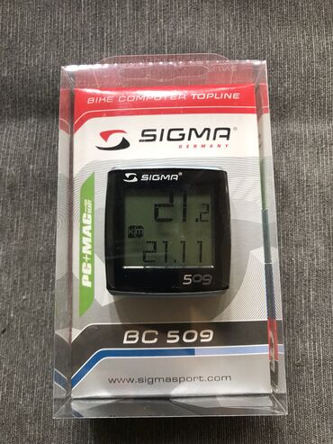 Dodaci za bicikl: BRZINOMETAR SIGMA Brzinometar sigma509 novo ima pet funkcija meri
