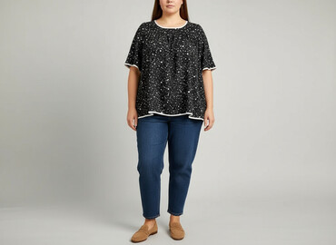 bluzki w serek plus size: Жіноча блуза, розмір 5XL
