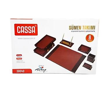 caska dəsti: Cassa 30040 Masaüstü Dəst – 8 parçalı qəhvəyi ofis komplekti Məhsul — 1