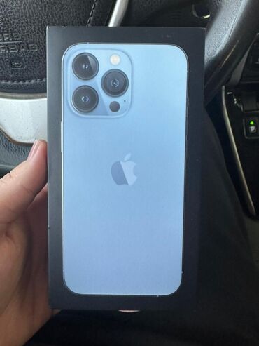 электрические обогреватели бу: IPhone 13 Pro, Колдонулган, 128 ГБ, Sierra Blue, Кабель, Куту, 78 %