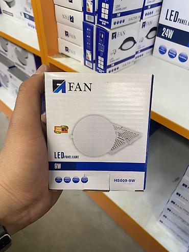 9j: Круглая встраиваемая LED‑панель FAN, модель HS009‑9W. - Мощность: 9 — 1