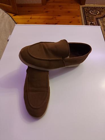 ayaqqabı 38: Kişi mokasinləri - Rəng: tünd qəhvəyi (brown) - Model: bağsız — 4