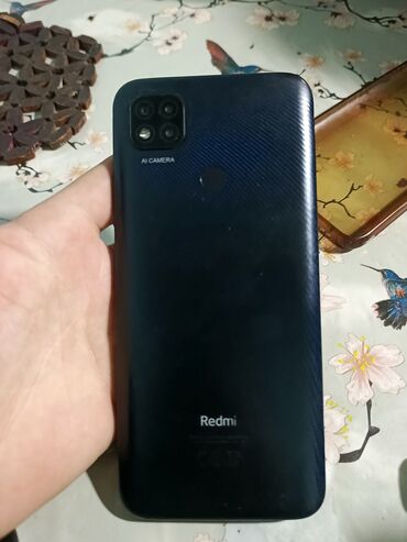 телефон fly evo: Xiaomi Redmi 9C, 128 ГБ, цвет - Черный, 
 Битый