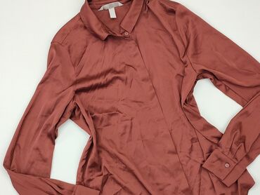 brązowa bluzki damskie: Shirt, H&M, S (EU 36), condition - Very good