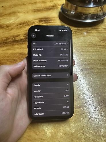 15 pro max dubay: IPhone 15, 128 GB, Qara, Face ID — 5