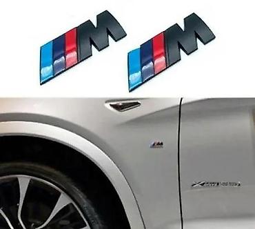 Auto delovi, gume i tjuning: Znak za krilo Bmw M crni x2. Samolepljivi metalni znakovi za krilo. ✨ — 1