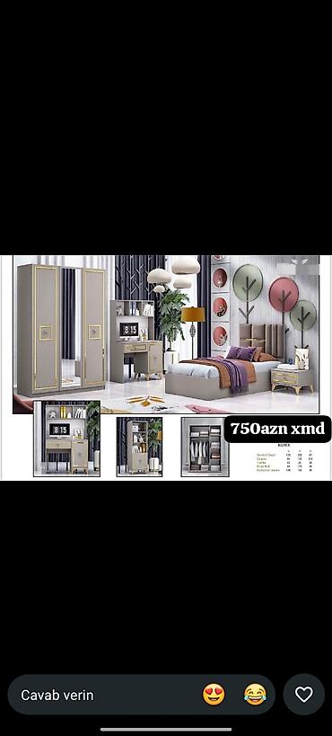 paris mebel gence: Nehir gənc otağı mebel dəsti Qiymət: 750 AZN Dəst tərkibi və ölçülər — 1