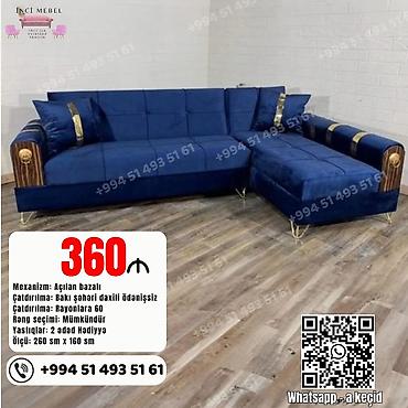 Divanlar: Künc divan, Yeni, Açılan, Bazalı, Parça, Rayonlara çatdırılma — 1