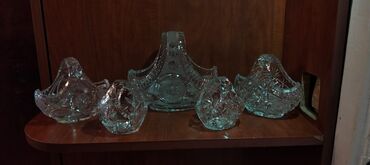 Digər dəstlər və servizlər: Büllur qab-qacaq dəsti - Şəkillərdəki dəst müxtəlif ölçülü kəsimli — 4