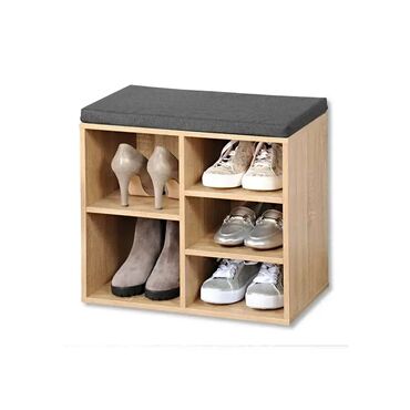 Brand: Kesper Model: KESPER KSP15925 MINI SHOE RACK, OAK WITH SEAT