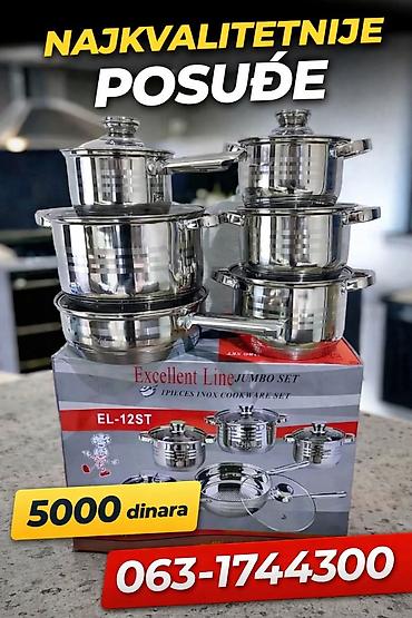 pec tea: Set posuđa Excellent Line EL-12ST – 12 delova od nerđajućeg čelika — 1