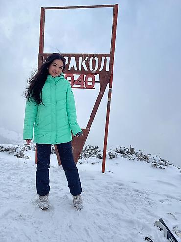 горнолыжный костюм high experience: Пуховик, Короткая модель, С капюшоном, M — 2