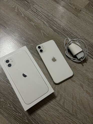 Apple iPhone: IPhone 11, 128 ГБ, Белый, Отпечаток пальца, Face ID
