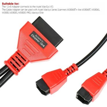 Alati za automobile: OBD2 kabel za FIAT / ALFA 12+8 Bypass adapter Chrysler OBD2 kabel za — 3