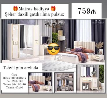 диван и 2 кресла мягкая мебель: Yataq otağı mebeli