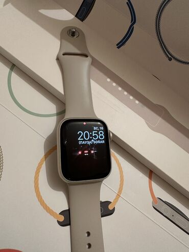 apple watch 5 44mm qiymeti: İşlənmiş, Smart saat, Apple, Аnti-lost, rəng - Bej