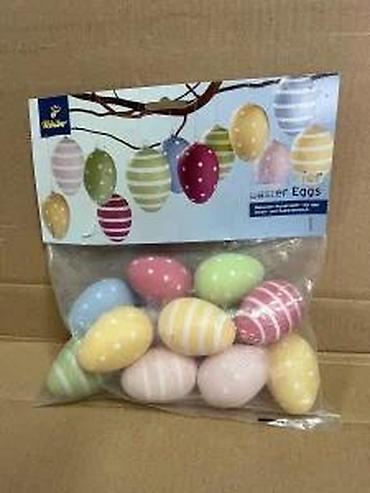 Praznična dekoracija: Tchibo set uskršnjih jaja – 12 komada - Dekorativna plastična jaja za — 7