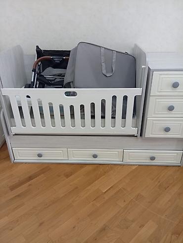 matras doşek: Uşaq çarpayısı və komodlu beşik komplekti - Tip: Transformasiya — 1