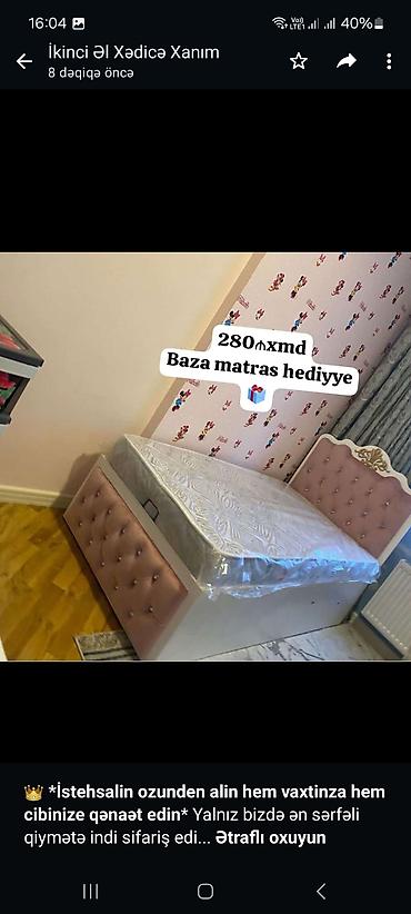 matras sifarisi: 👑 **İstehsalin ozunden alin hem vaxtinza hem cibinize qənaət edin** — 1