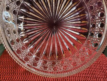 Kuhinjski setovi: Cinija nova velika Zajecar kristal i led kristal. rucni rad 70te — 5