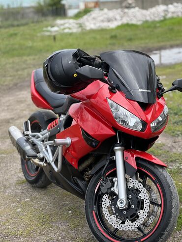 мотор мотоцикл: Спортбайк Kawasaki, 650 куб. см, Бензин, Взрослый, Б/у
