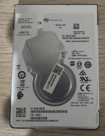 xarici sərt disk: Жёсткий диск (HDD) Seagate, 1 ТБ, 5400 RPM, Б/у