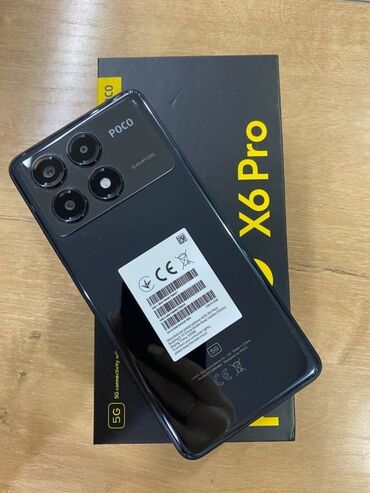 камера заднего: Poco X6 Pro 5G, 512 ГБ, түсү - Кара, 2 SIM