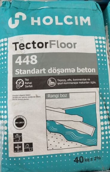 Digər quru inşaat materialları: Holcim sementleri 300,400,500-6.85 Kafel yapisdiricilari tector — 20