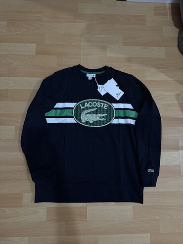 национальные головные уборы: Свитшот Lacoste мужской - Модель: классический crewneck с длинным