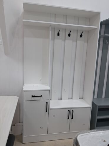 Гарнитуры для прихожей: Гарнитур для прихожей, Новый, Зеркало, Вешалка, Шкаф, ДСП, Платная доставка, Самовывоз, Бесплатная доставка, цвет - Белый — 5