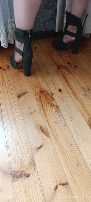 Çəkmələr: Çəkmə, Ölçü: 39, rəng - Yaşıl, İşlənmiş — 3