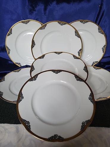 Ostali antikviteti: Tanjiri 1902g +,Kgl.Priv.Tettau.Nemacka. Nemacki deseetni tanjiri — 12