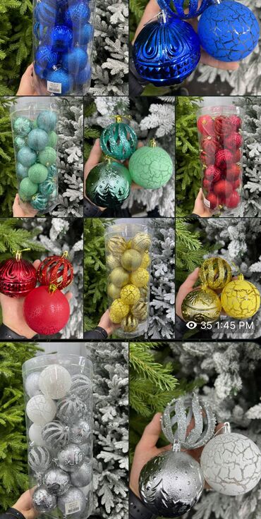 Ёлочные шары и украшения: Все виды елочных игрушек ✨🎄 Оптом и в розницу 🤗 Любые диаметры at lalafo.kg — 5 Ёлочные шары и украшения: Все виды елочных игрушек ✨🎄 Оптом и в розницу 🤗 Любые диаметры — 5