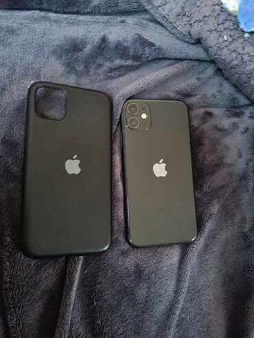 Apple iPhone: IPhone 11, 64 ГБ, Черный, Гарантия, Битый, Отпечаток пальца