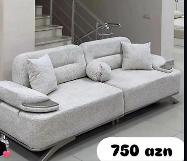 profillər: Müasir dizaynlı ikioturacaqlı divan – 750 AZN - Rəng: açıq-boz — 1