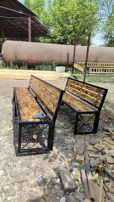 Садовые качели: Садовые качели Металл, Со спинкой, С крышей — 13