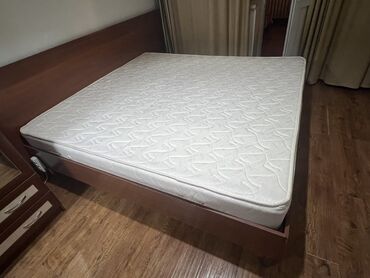 купить кровать 1 5 с матрасом: Двуспальная кровать, Б/у, С матрасом, длина - 205 см