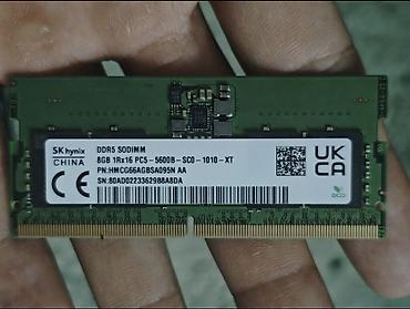 intel arc: DDR5 для ноута 8GB 5600MHz, SK hynix, состояние нового, снят по — 1