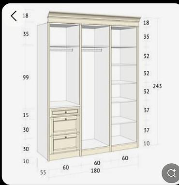 Гарнитуры для прихожей: Гарнитур для прихожей, Шкаф, Металл, цвет - Белый — 32